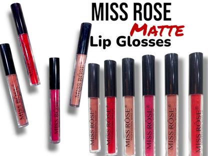 12 PCS Professional Makeup Matte Lip Gloss Water Proof, Long lasting Miss ROSE Matte