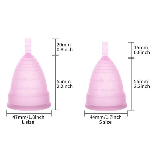 Silicon Menstrual Cups High quality Reusable menstrual cup Medium and Large