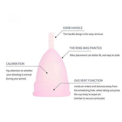 Silicon Menstrual Cups High quality Reusable menstrual cup Medium and Large