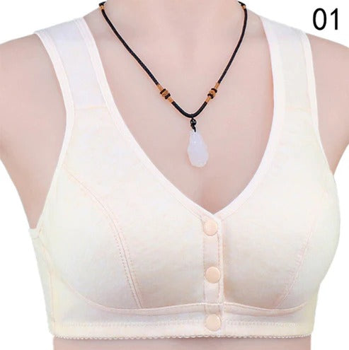 Wide Strap Front Open Non Padded Non Wired Maternity Nursing Bra for Women's