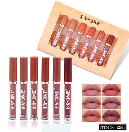 New KS ONE Pack of 6 Matte Liquid Lipstick - for girls