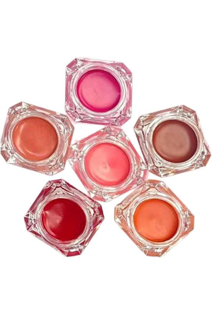 Square Iron Box Lip Mud Clay Matte Lipstick Blush Makeup Long-lasting Non-stick Cup Red Lip Tint Pigment Mousse Lipstick ﻿
