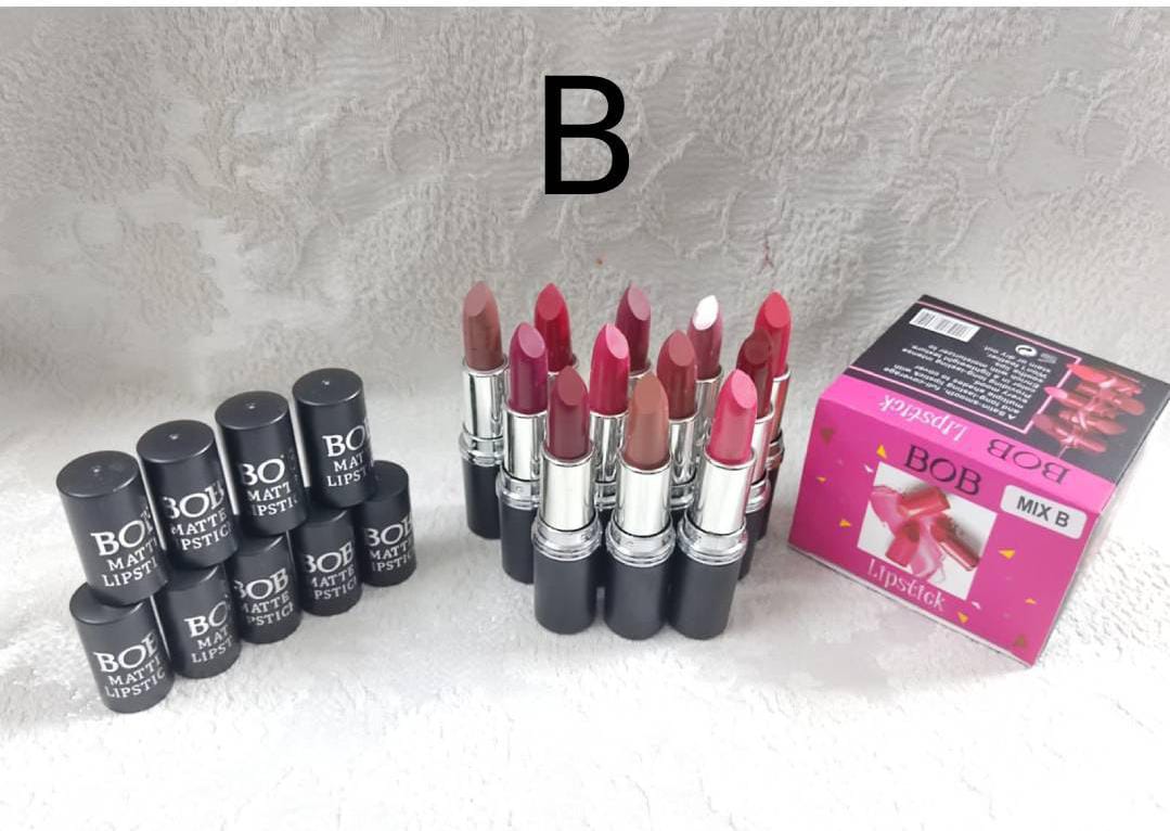 BOB 12 Beautiful Colors Matte Lipstick High Pigment