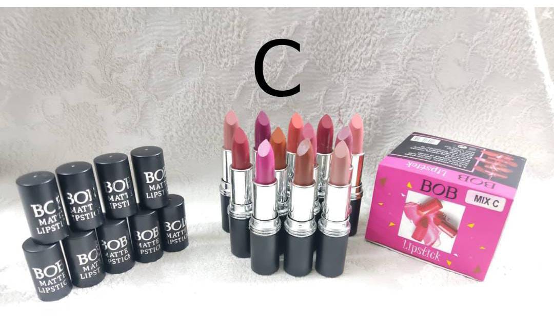 BOB 12 Beautiful Colors Matte Lipstick High Pigment