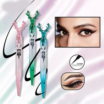 "Deer Look Back" Silky Liquid Eyeliner – Precision Tip with Elegant Antler Design