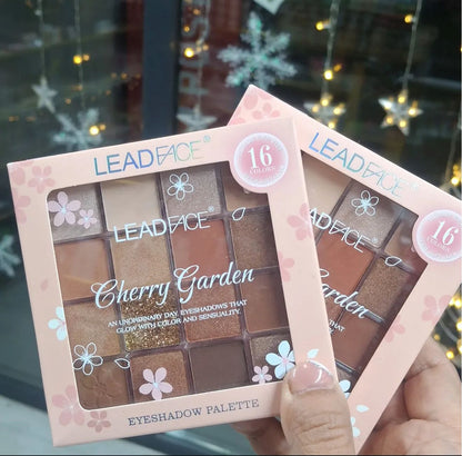LEAD FACE 16colors Cherry Garden Eyeshadow Palette - Image 1