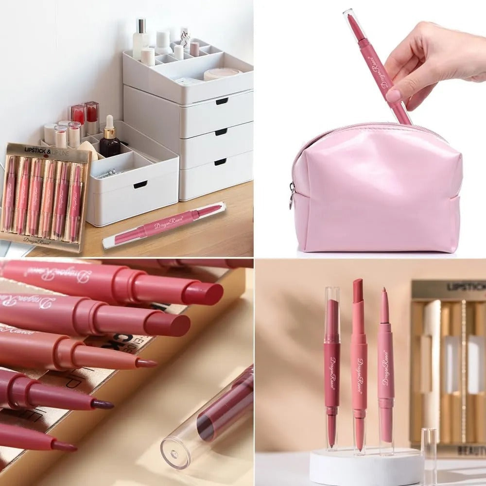 Dragon Ranee 6pcs 2-in-1 Matte Lipstick & Lipliner Set - image 4