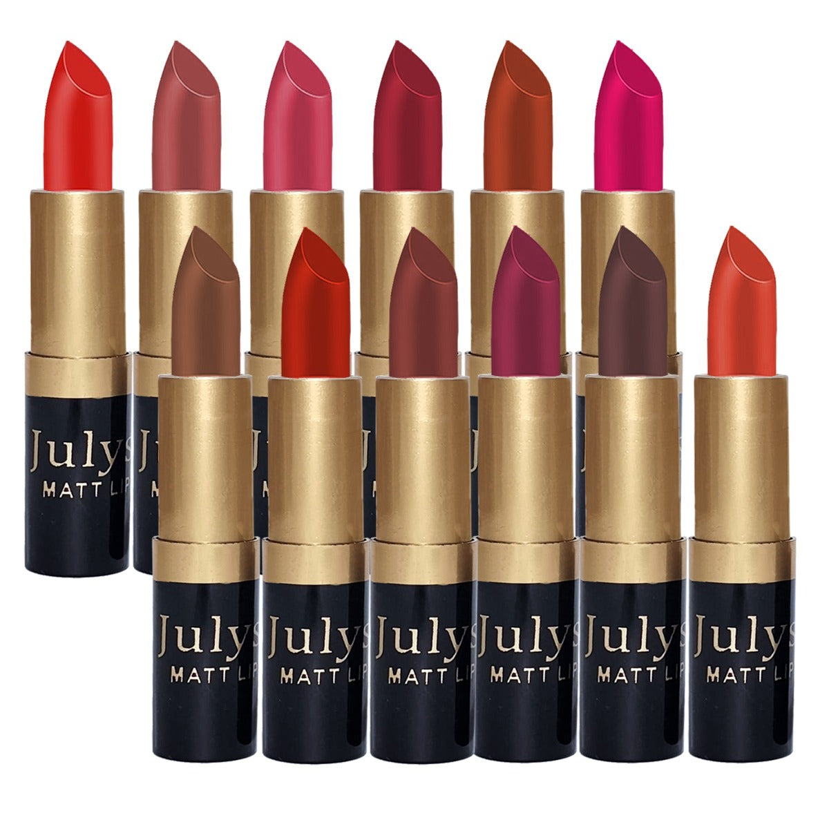 JulyStar 12pcs Matte Lipstick Box - Bold, Long-Lasting Shades - image 3