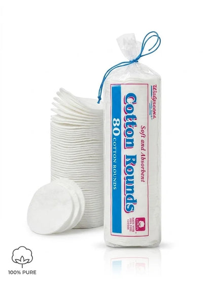 Walgreens Soft and Absorbent Cotton Rounds | 80 Count