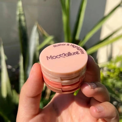 Mocallure 3‑in‑1 Blusher & Highlighter Kit | Glowy Compact