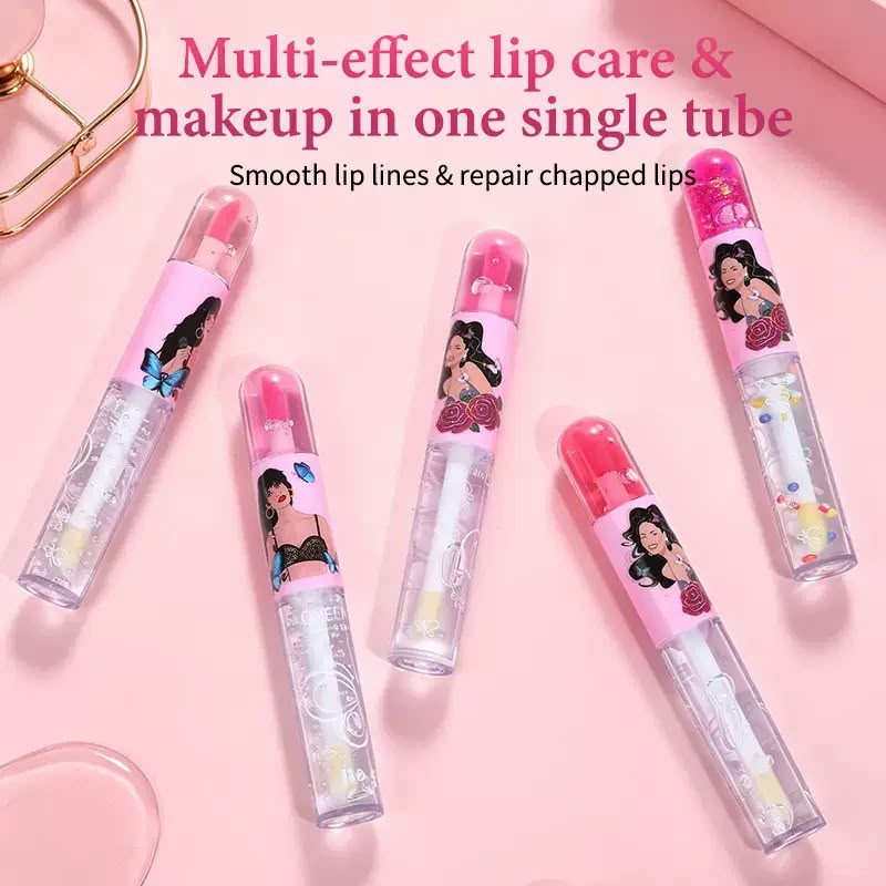 Queen Beauty 2-in-1 Lip Gloss | Transparent & Pink Magic Lip Gloss - image 3