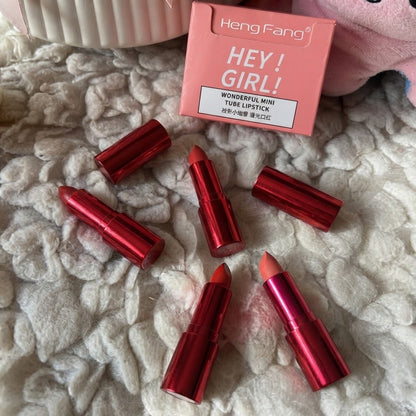 Heng Fang Hey Girl! Mini Lipstick Set – 4 Shades | Matte Finish, Long-Lasting, Travel-Friendly - image 3