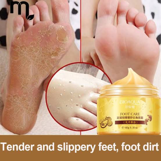 Bioaqua Shea Butter Foot Massage Scrub Exfoliating Cream 180g