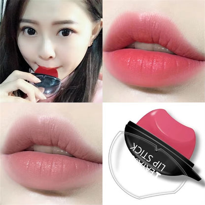 Pack 6 Matte Lipstick Mouth Shape Lipstick Matte Makeup Lasting Moisturizing Lipstick Lazy Lipstick Waterproof non-stick cup