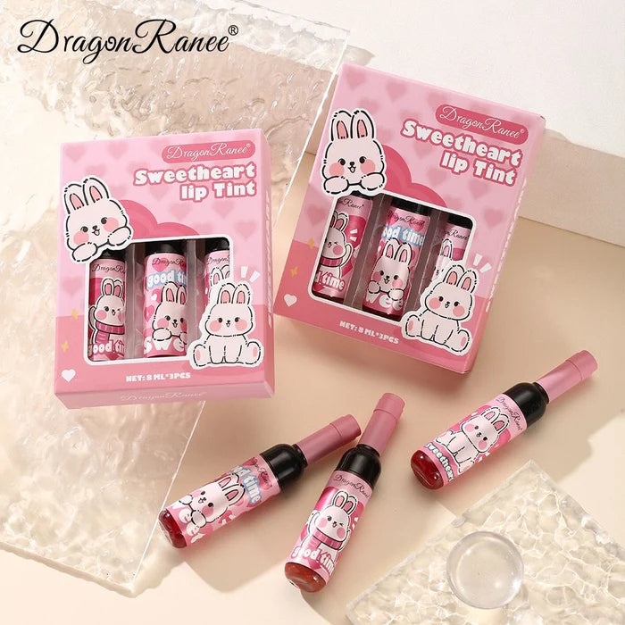 Dragon Ranee 3pcs Sweetheart Lip Tint Set