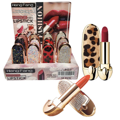 Hengfeng New Cute Diamond Radiance Matte Luxury Mirror Lipstick - image 7