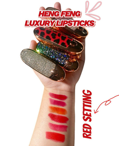 Hengfeng New Cute Diamond Radiance Matte Luxury Mirror Lipstick - image 3