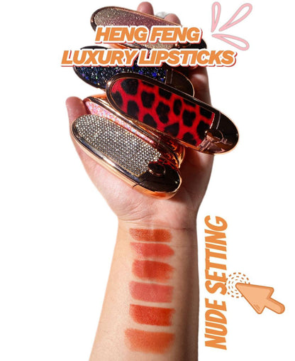 Hengfeng New Cute Diamond Radiance Matte Luxury Mirror Lipstick - image 4