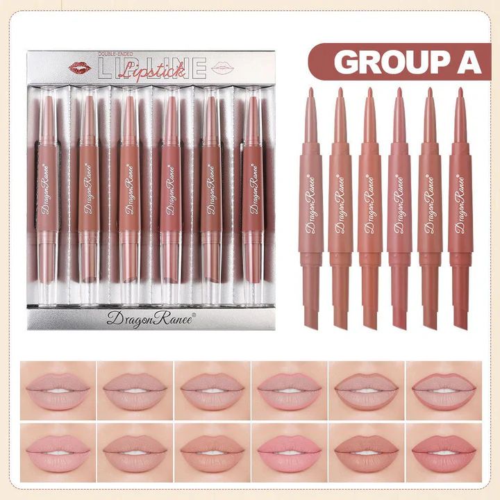 Dragon Ranee 6pcs 2-in-1 Matte Lipstick & Lipliner Set - image 2