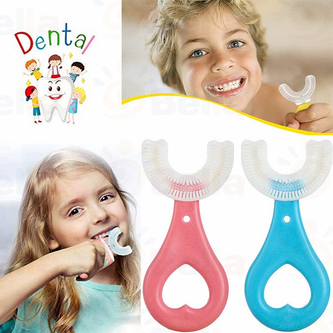 360 Degrees U Shaped Oral Care Tooth Dental Training Toothbrushe