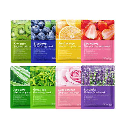 BIOAQUA Pack Of 4 Moisturizing Anti-Wrinkle Crystal Facial Sheet Masks