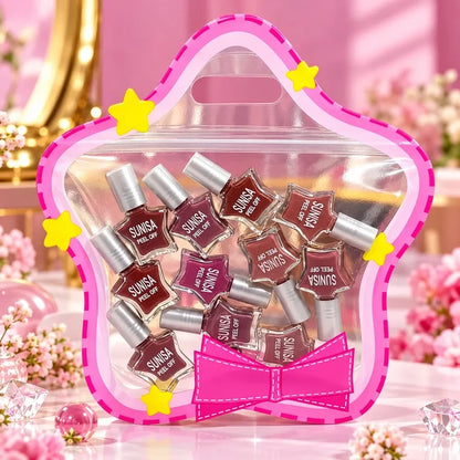SUNISA 12 PCS Matte Liquid Peel Off Nail Polish