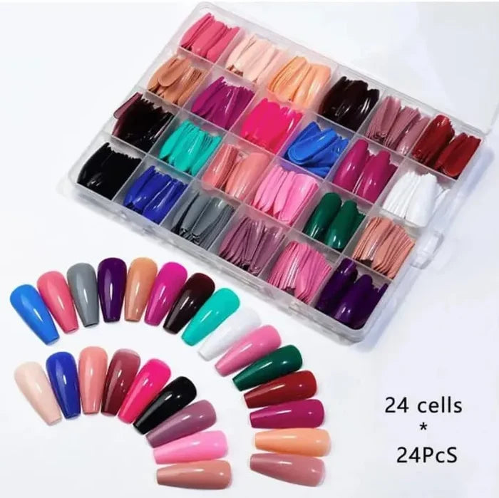 Miss Beauty 576/288 Pcs Nails Box Artificial Nails Beautiful Fancy Nails Fake Nails