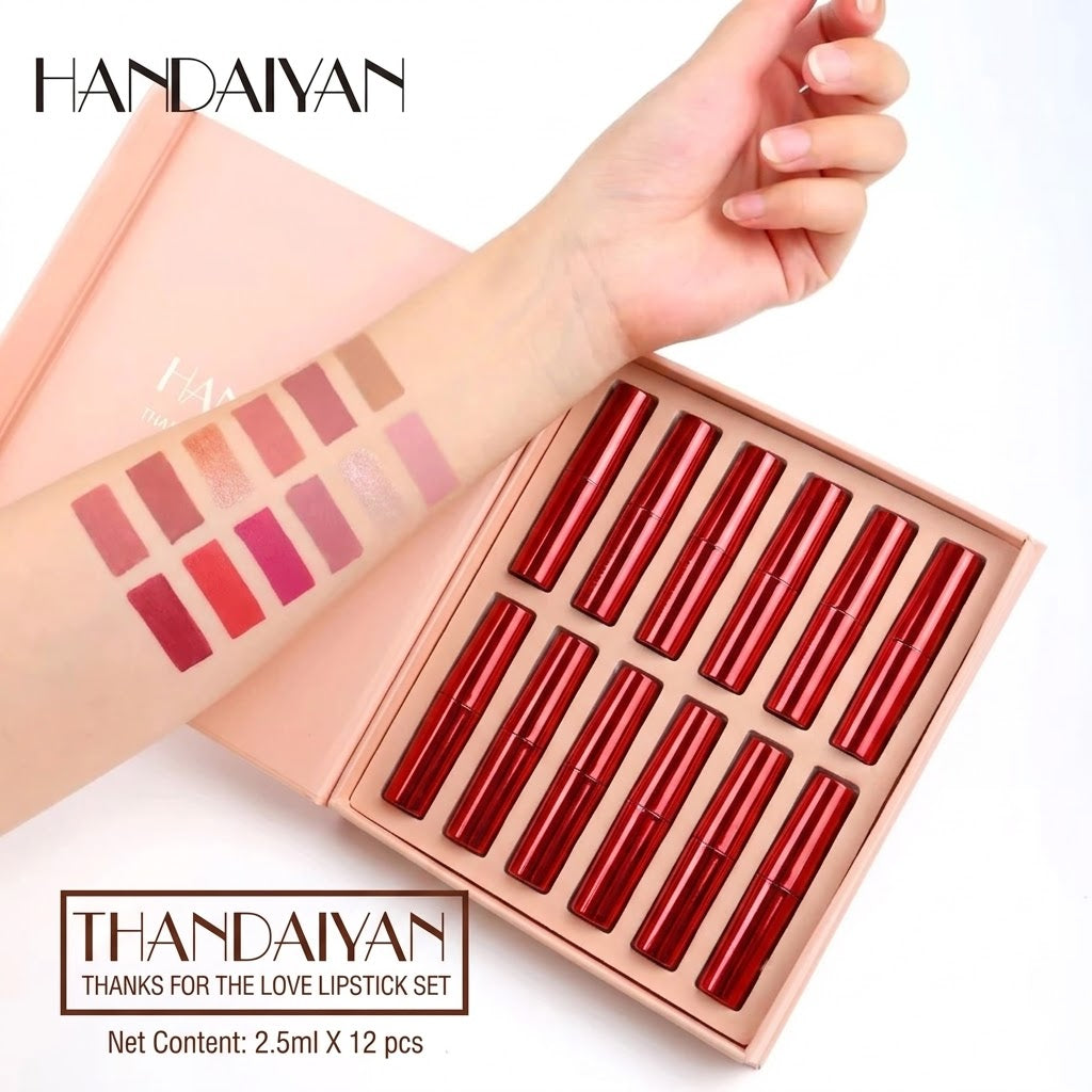 HANDAIYAN Thanks for the Love 12-Piece Matte Lipstick Set - image 2