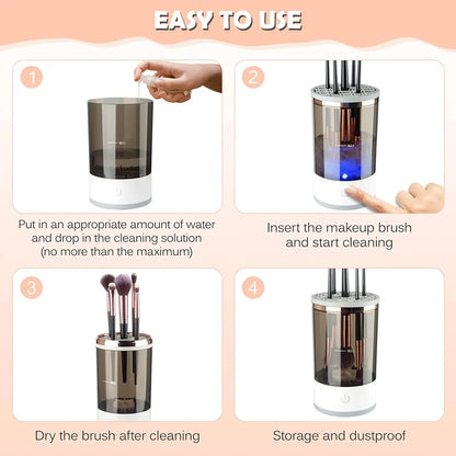 Makeup Brushes Cleaner Machine Portable USB Electric Cosmetic Brush Cleaning Washing Tools Make Up Brush Cleaning Dry Tools