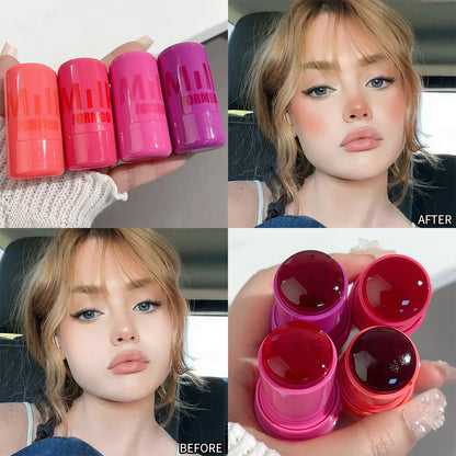 Water Jelly Tint Lip Cheek Blush Stain Pack Of 4Pcs