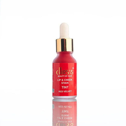 Chris’s Lip & Cheek Stain Tint Red Velvet Color