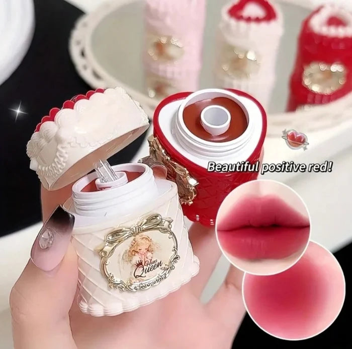 HUES QUEEN Strawberry Cake Lip Balm | Moisturizing Lip Care Balm | Strawberry Lip Balm