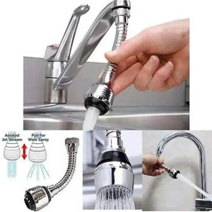 SP Dealz 360 Flexible Faucet Sprayer Water Extender Turns your Ordinary Faucet Into a Flexible, Hands-Free Sprayer