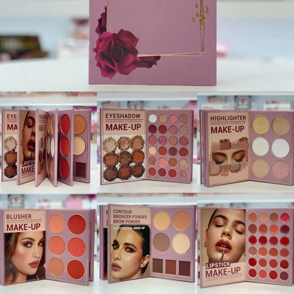 HUDAMOJI 5 Pages All In One Make-Up Book Palette - Image 7