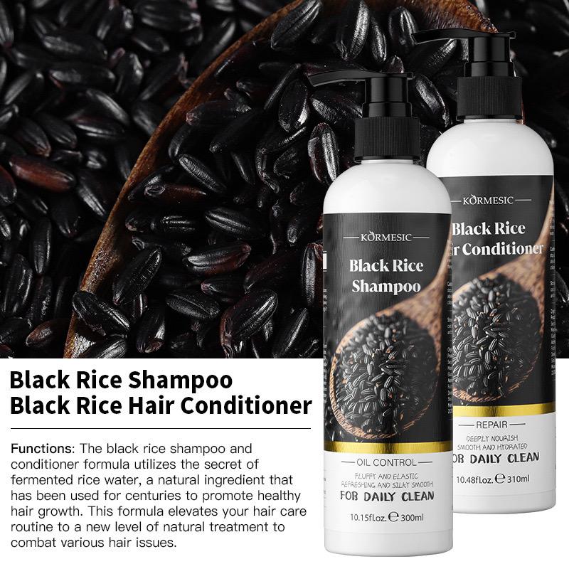 KORMESIC Black Rice Shampoo – Nourish & Strengthen for Healthy Hair (single piece)