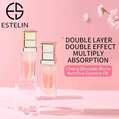 ESTELIN Cherry Blossoms Micro-nutritive Double Layer Essence Oil 30ml