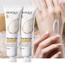 BIOAQUA Rice Raw Pulp Hand Cream Anti Chapping Anti Aging Moisturizing Whitening Cream 30g