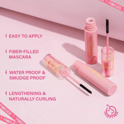 Pink Flash Pf E10 Lengthening Waterproof Micro Brush Mascara