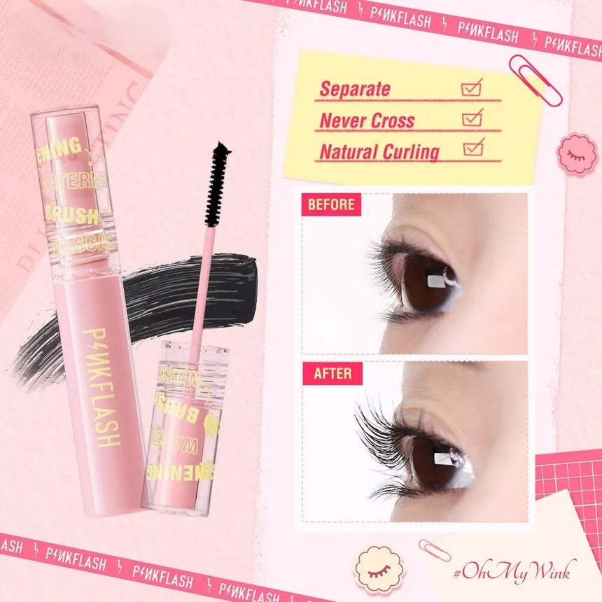 Pink Flash Pf E10 Lengthening Waterproof Micro Brush Mascara