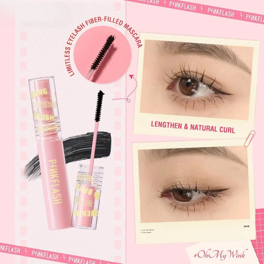 Pink Flash Pf E10 Lengthening Waterproof Micro Brush Mascara