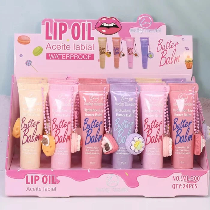Lucky Model Lip Oil | Waterproof Lip Butter Balm | Moisturizing Lip Care & Glossy Finish