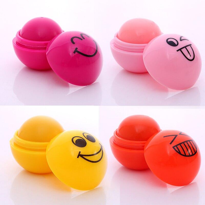 Smiley Emoji Fruit Flavor Nourishment Lip Balm