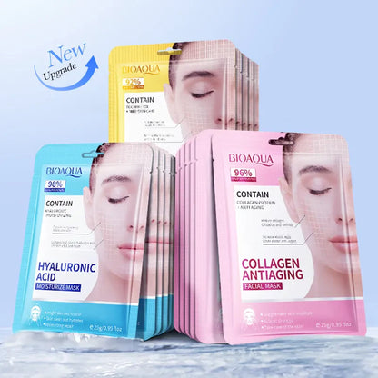 BIOAQUA Pack of 2 Moisturizing Anti Aging Face Sheet Mask