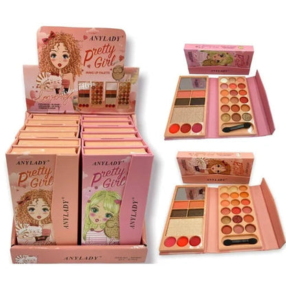 Any Lady Pretty Girl Lovely 29 Shades Eyeshadow Blusher Highlighter Palette - Image 5